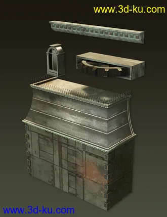 3D打印模型Victorian Steampunk Construction Set的图片