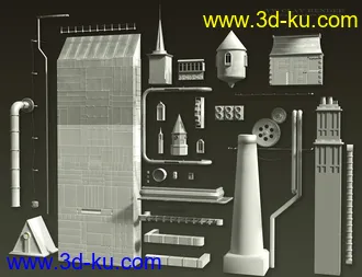 3D打印模型Victorian Steampunk Construction Set的图片
