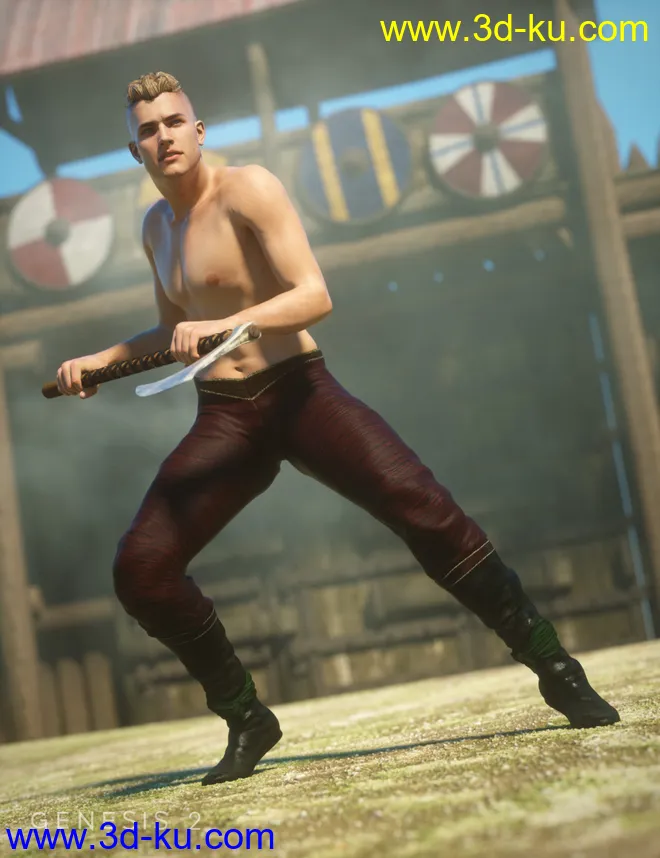 Viking Poses for Genesis 2 Male(s)模型的图片6