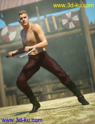 3D打印模型Viking Poses for Genesis 2 Male(s)的图片