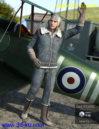 3D打印模型Vintage Aviator Textures的图片