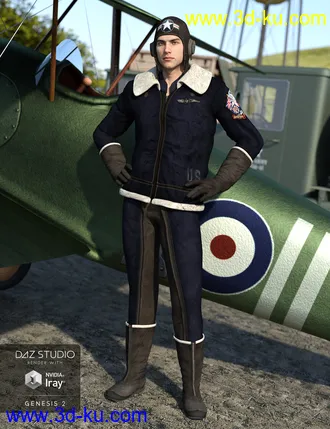 3D打印模型Vintage Aviator Textures的图片