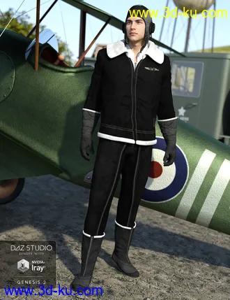 3D打印模型Vintage Aviator Textures的图片