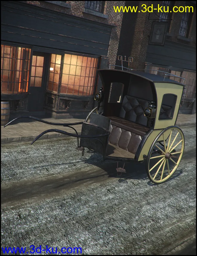 Vintage Carriages 3 - Hansom Cab模型的图片1