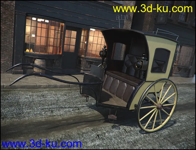 Vintage Carriages 3 - Hansom Cab模型的图片2