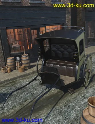 3D打印模型Vintage Carriages 3 - Hansom Cab的图片