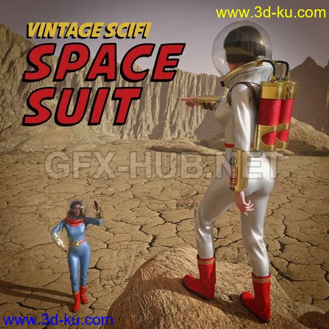Vintage SciFi Spacesuit for G8F and G8.1F模型的图片1