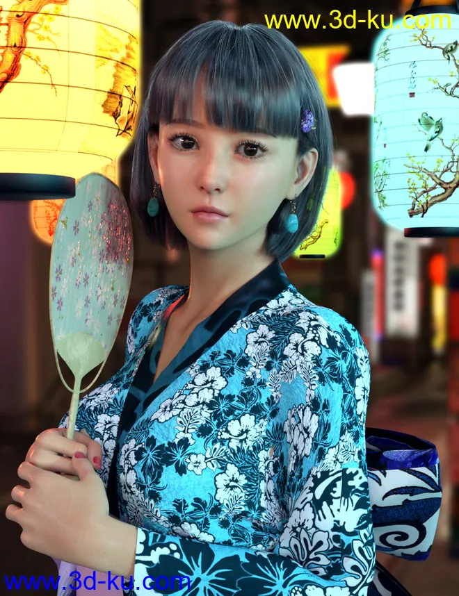 Vo Mieko for Genesis 8.1 Females模型的图片1