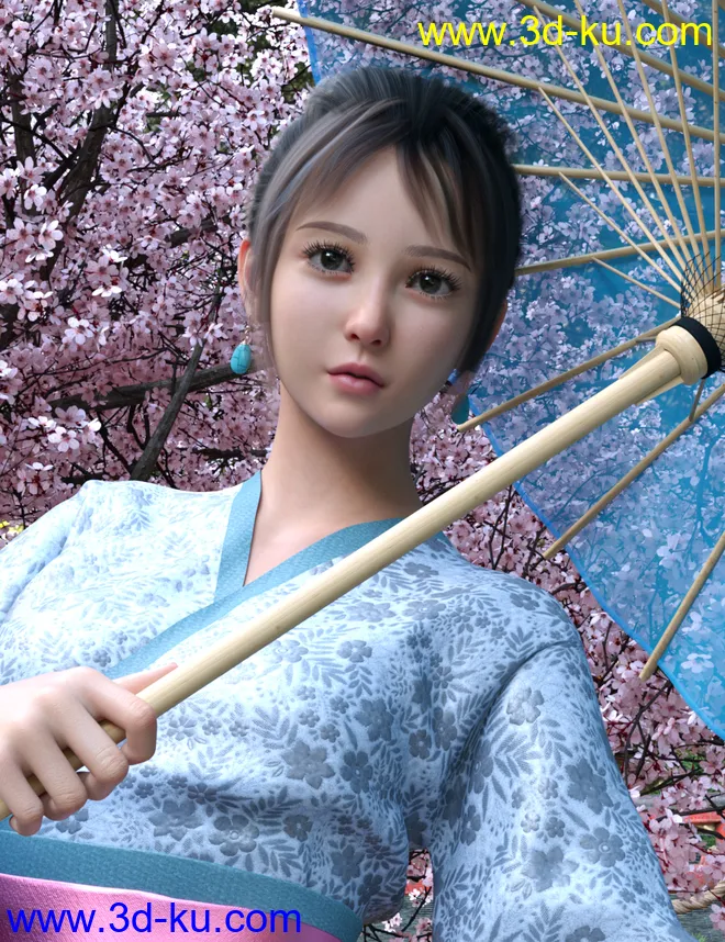 Vo Mieko for Genesis 8.1 Females模型的图片3