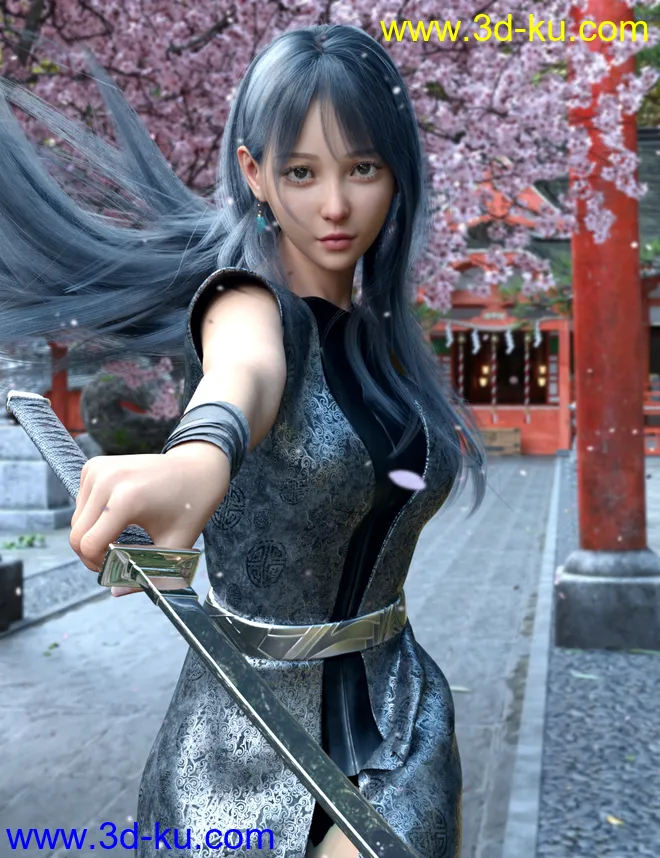 Vo Mieko for Genesis 8.1 Females模型的图片4