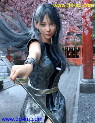 3D打印模型Vo Mieko for Genesis 8.1 Females的图片
