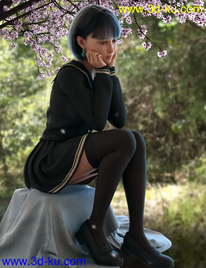 Vo Mieko for Genesis 8.1 Females模型的图片9