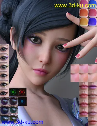 3D打印模型Vo Mieko for Genesis 8.1 Females的图片