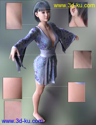 3D打印模型Vo Mieko for Genesis 8.1 Females的图片