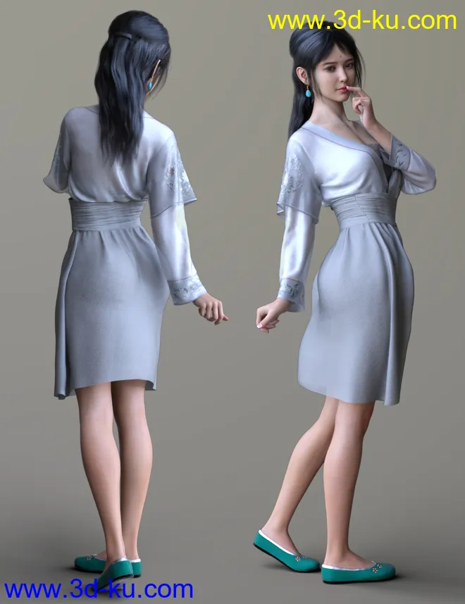 VO Xiao Mei for Genesis 8 and 8.1 Females模型的图片4