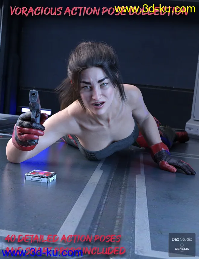 Voracious Action Poses for Genesis 8 Female模型的图片7