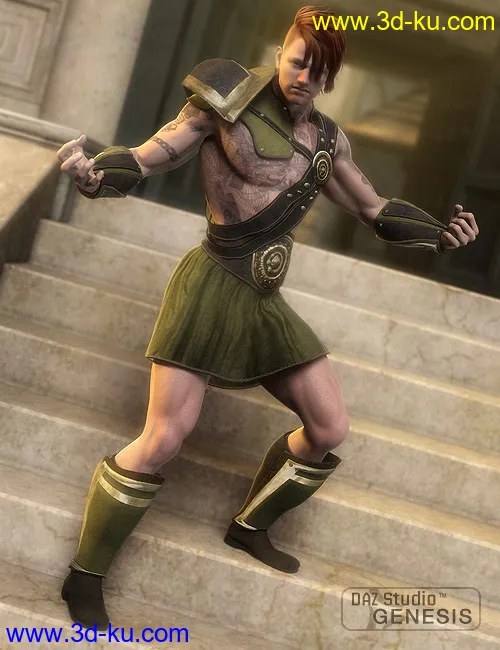 Warrior Outfit Textures模型的图片2