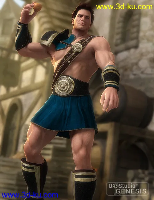 Warrior Outfit Textures模型的图片4