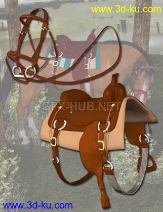 3D打印模型Western Horse Tack for the Millennium Horse的图片