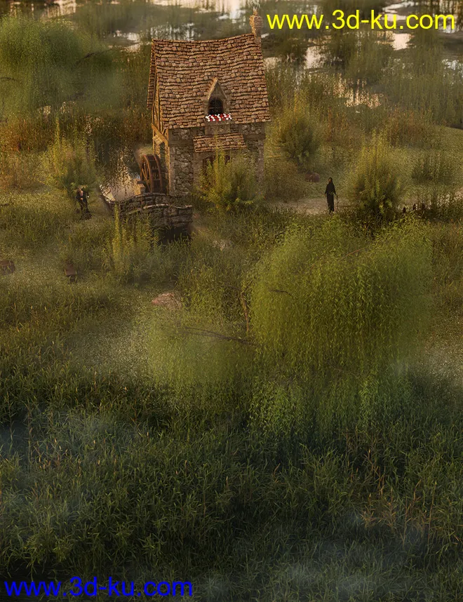 Wetlands Low Res Plants for Vol 1 - Reedbeds模型的图片3