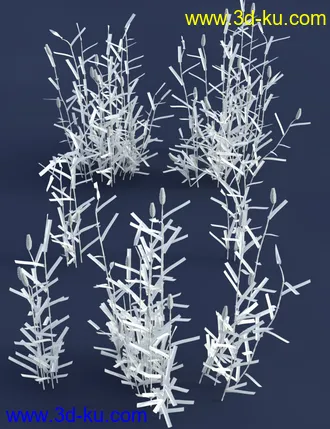 3D打印模型Wetlands Low Res Plants for Vol 1 - Reedbeds的图片