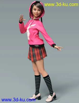 3D打印模型Whimsical Teens for Genesis 8 Female的图片