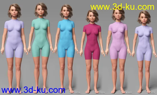 Whimsical Teens for Genesis 8 Female模型的图片9