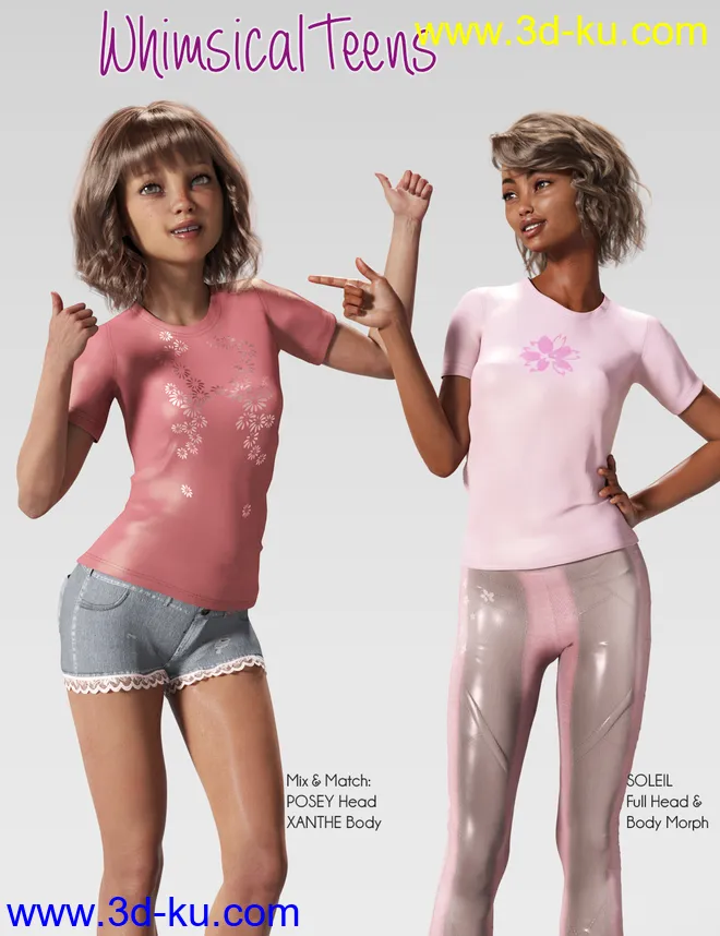 Whimsical Teens for Genesis 8 Female模型的图片12