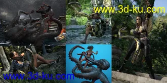 3D打印模型Wild Journey Poses Part 2的图片