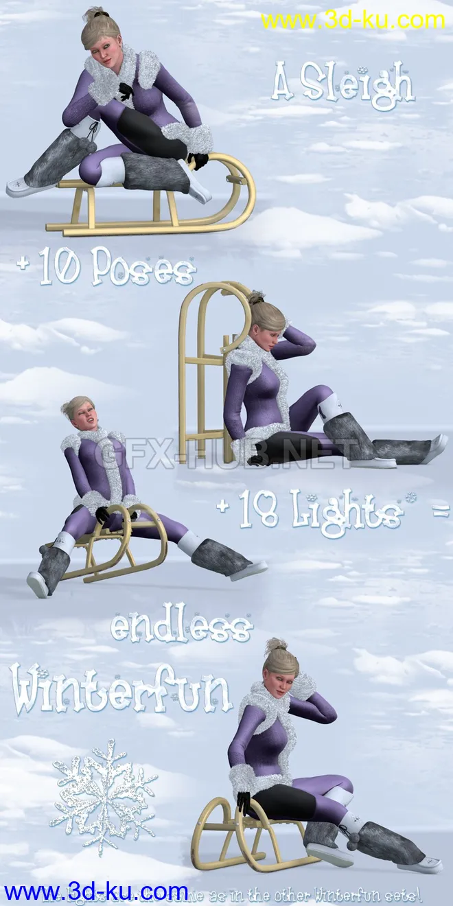 Winterfun for V4 - The Sleigh模型的图片1