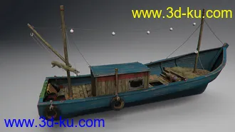 3D打印模型Wood Fishing Boat的图片