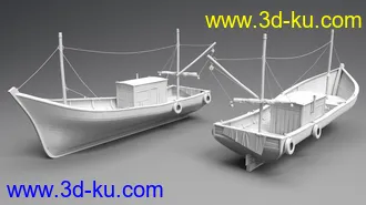 3D打印模型Wood Fishing Boat的图片