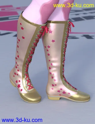 3D打印模型Wrestling Goddess Outfit and Hair for Genesis 8 and Genesis 8.1 Females的图片