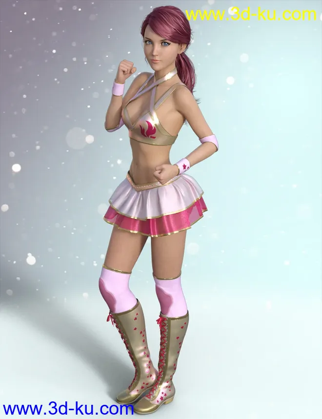 Wrestling Goddess Outfit and Hair for Genesis 8 and Genesis 8.1 Females模型的图片10
