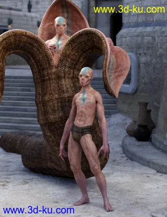 3D打印模型Wyrm Man for Genesis 8 Male的图片
