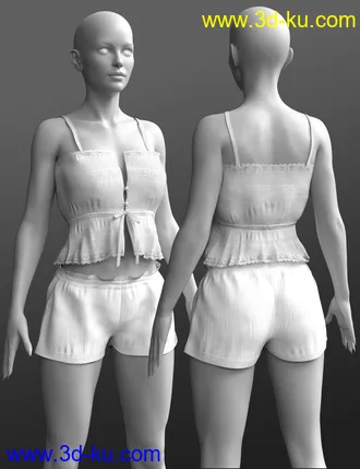 3D打印模型X-dForce Fashion Lace Details Set for Genesis 8 and 8.1 Females的图片