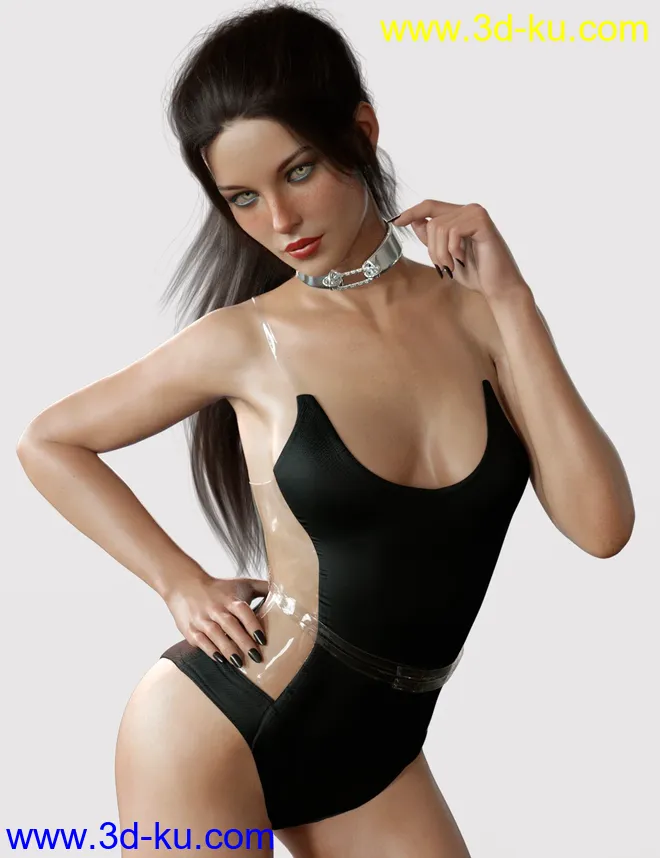 X-Fashion Andromeda Bodysuit for Genesis 8 Female(s)模型的图片1