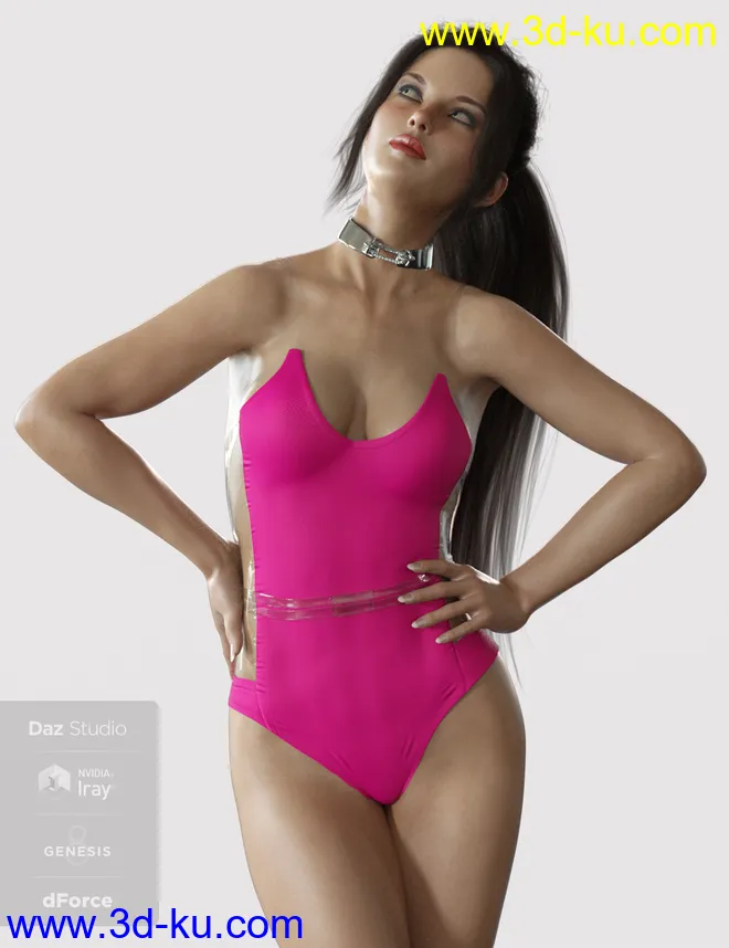 X-Fashion Andromeda Bodysuit for Genesis 8 Female(s)模型的图片2