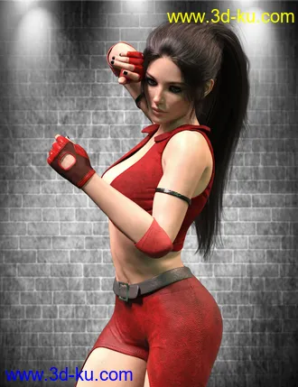3D打印模型X-Fashion Combat Outfit for Genesis 8 Female(s)的图片