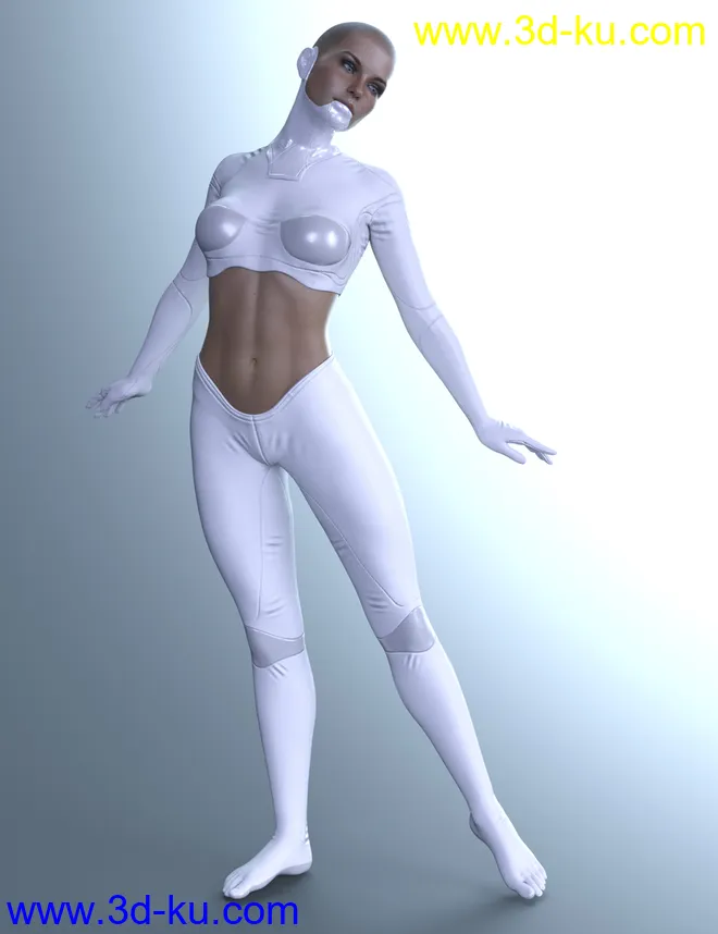 X-Fashion Cyber Model Outfit for Genesis 8 Female(s)模型的图片1