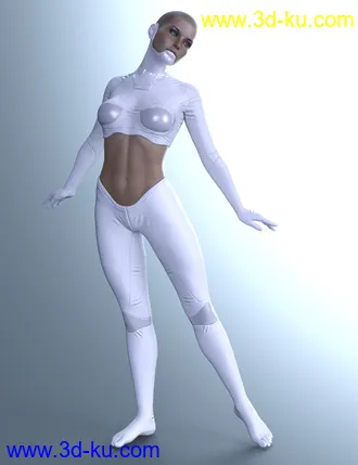 3D打印模型X-Fashion Cyber Model Outfit for Genesis 8 Female(s)的图片