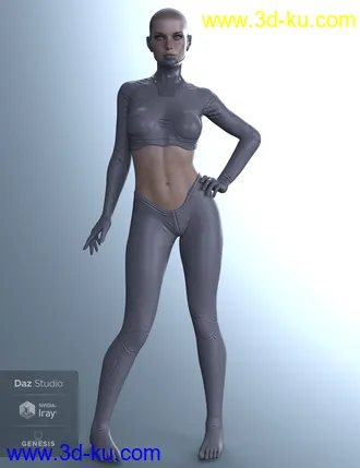 3D打印模型X-Fashion Cyber Model Outfit for Genesis 8 Female(s)的图片