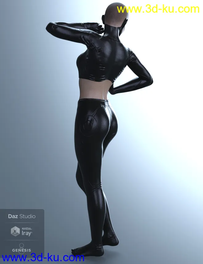 X-Fashion Cyber Model Outfit for Genesis 8 Female(s)模型的图片5