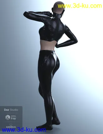 3D打印模型X-Fashion Cyber Model Outfit for Genesis 8 Female(s)的图片