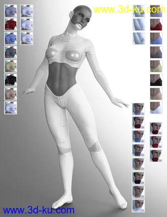 3D打印模型X-Fashion Cyber Model Outfit for Genesis 8 Female(s)的图片