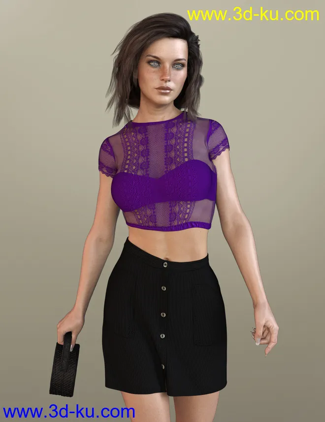 X-Fashion Delicate Touch Outfit for Genesis 8 Female(s)模型的图片3