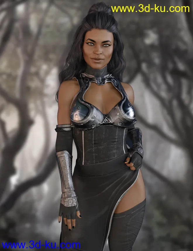 X-Fashion Force Saber Outfit for Genesis 8 Female(s)模型的图片1