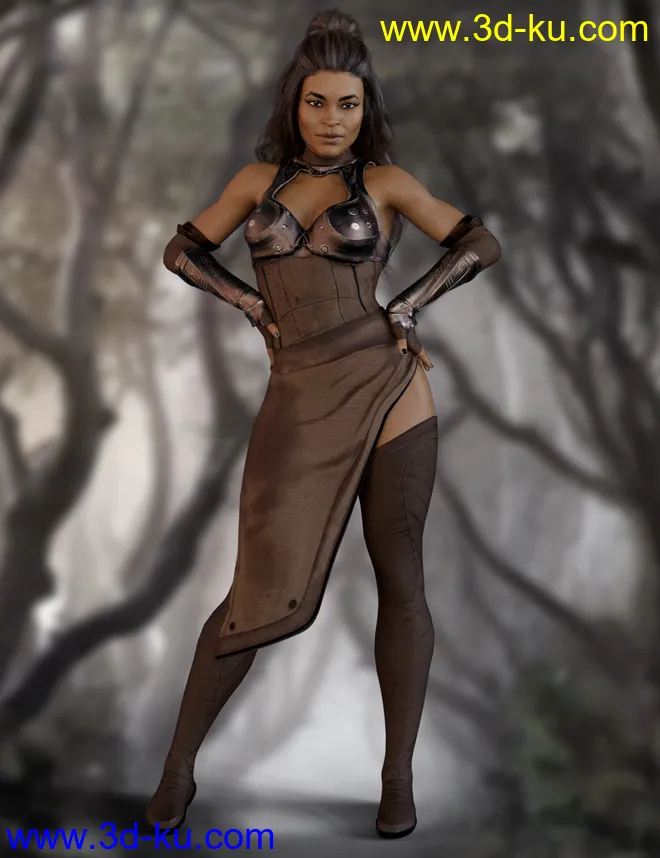 X-Fashion Force Saber Outfit for Genesis 8 Female(s)模型的图片2