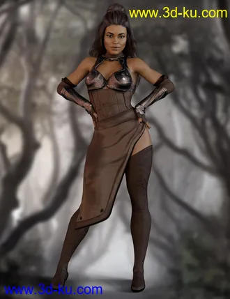3D打印模型X-Fashion Force Saber Outfit for Genesis 8 Female(s)的图片