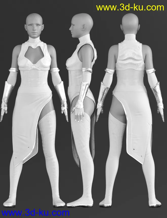 X-Fashion Force Saber Outfit for Genesis 8 Female(s)模型的图片4